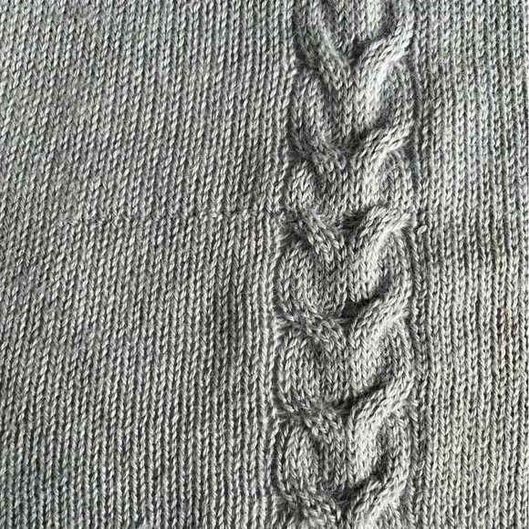 Novica Grey Alpaca Blend Poncho with Hood - steel grey one size - Picture 12 of 14